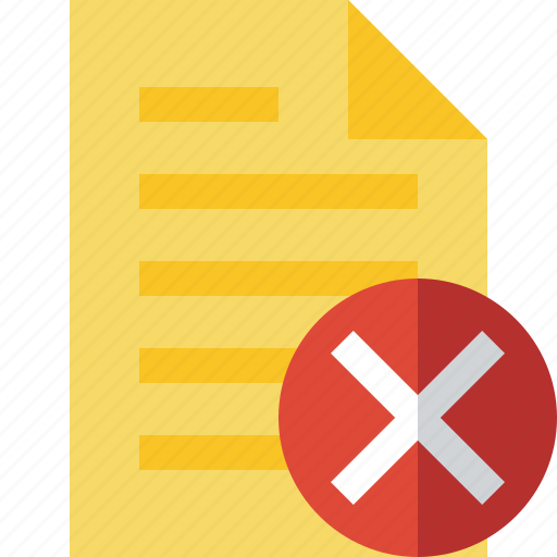 Cancel, document, file, page, text icon - Download on Iconfinder