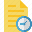 clock, document, file, page, text