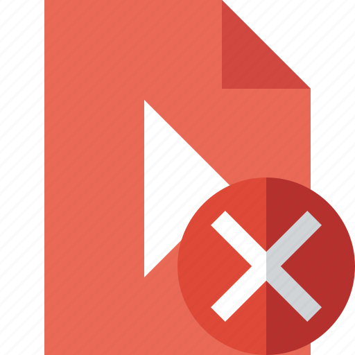 Cancel, document, file, movie, play, video icon - Download on Iconfinder