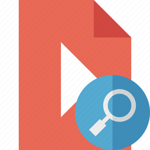 Document, file, movie, play, search, video icon - Download on Iconfinder