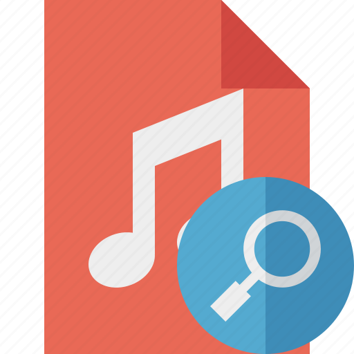 Audio, document, file, music, search icon - Download on Iconfinder