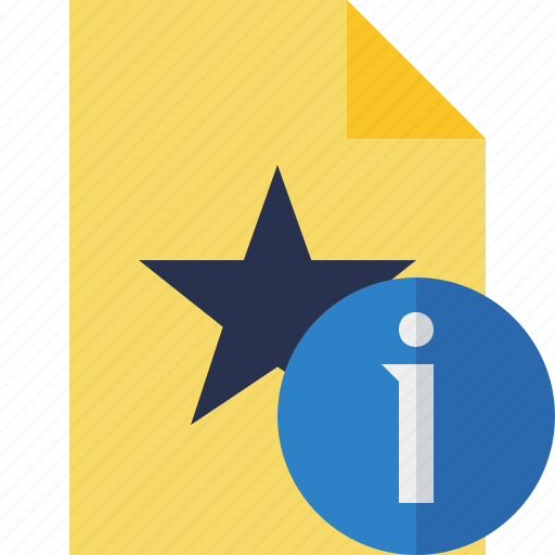 Document, favorite, file, information, star icon - Download on Iconfinder