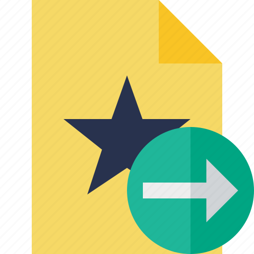Document, favorite, file, next, star icon - Download on Iconfinder