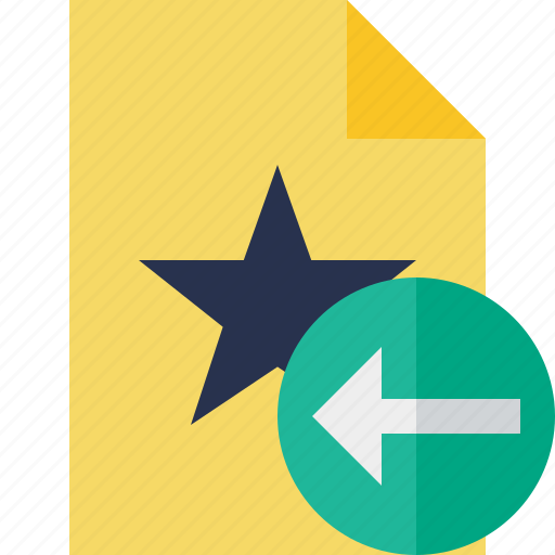 Document, favorite, file, previous, star icon - Download on Iconfinder