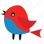 red blue, animal, bird, ecosystem, graphics, pet 