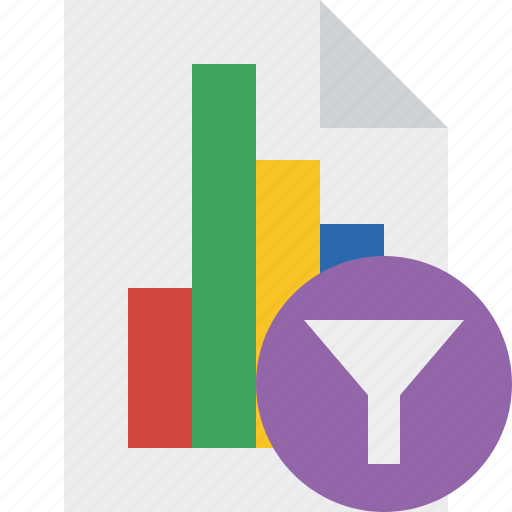 Bar, chart, document, file, filter, graph, report icon - Download on Iconfinder