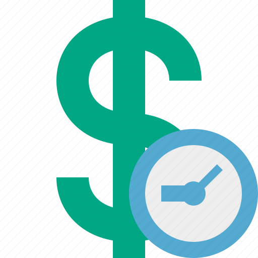 Business, cash, clock, currency, dollar, finance, money icon - Download on Iconfinder