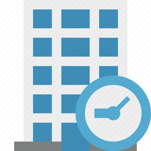 Building, business, clock, company, estate, house, office icon - Download on Iconfinder