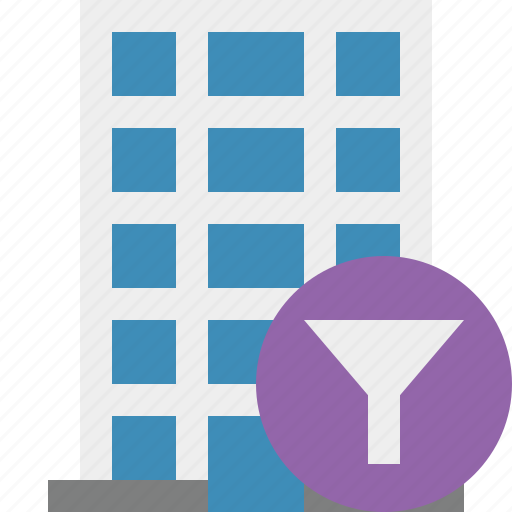 Building, business, company, estate, filter, house, office icon - Download on Iconfinder