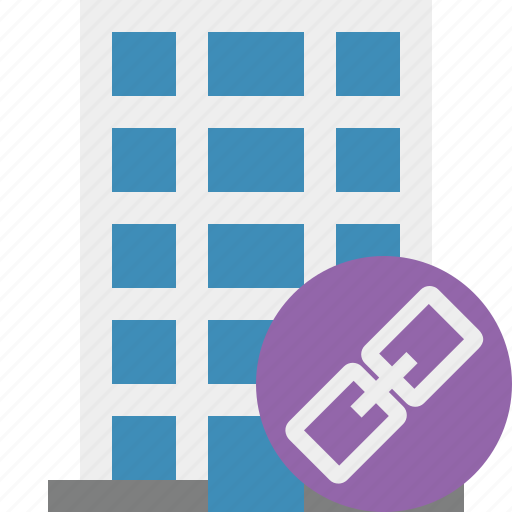 Building, business, company, estate, house, link, office icon - Download on Iconfinder