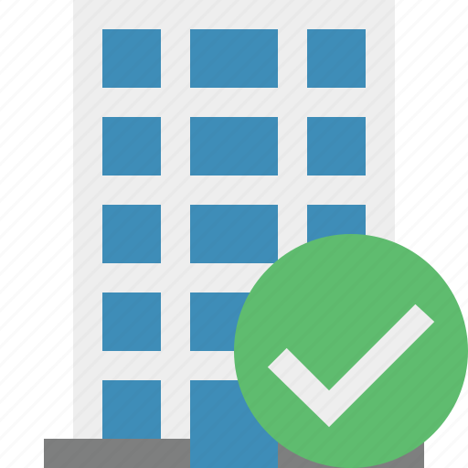Building, business, company, estate, house, office, ok icon - Download on Iconfinder