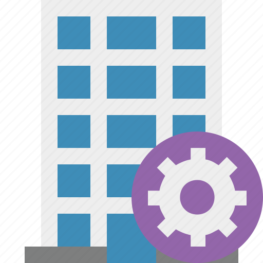 Building, business, company, estate, house, office, settings icon - Download on Iconfinder