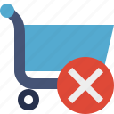 buy, cancel, cart, ecommerce, shop, shopping