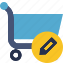 buy, cart, ecommerce, edit, shop, shopping