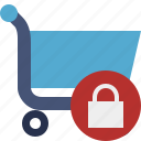 buy, cart, ecommerce, lock, shop, shopping