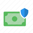 cash, finance, protection, security, shield