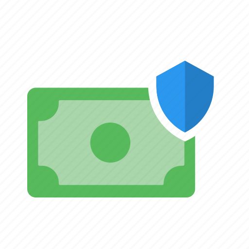 Cash, finance, protection, security, shield icon - Download on Iconfinder