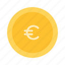 cash, coin, euro