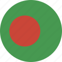 circle, flag, bangladesh