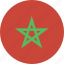 morocco, circle, flag 