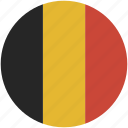 belgium, circle, flag