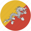 circle, flag, bhutan