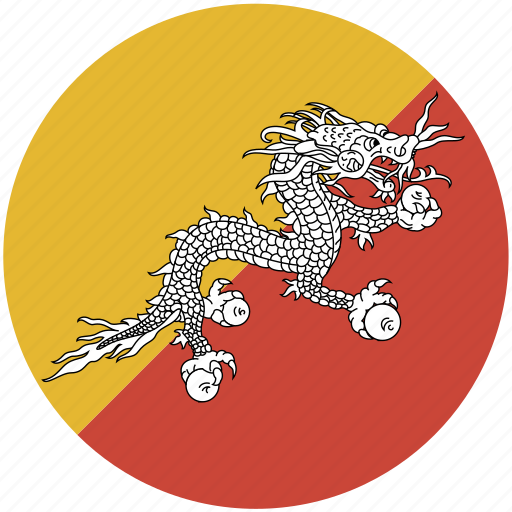 Circle, flag, bhutan icon - Download on Iconfinder