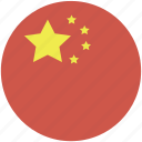 circle, china, flag