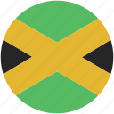 jamaica, circle, flag