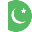 pakistan, circle, flag