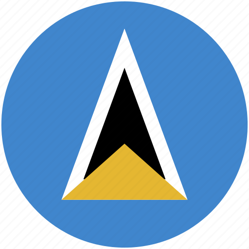 Circle, flag, saint, lucia icon - Download on Iconfinder