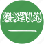 arabia, circle, flag, saudi 
