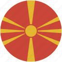 circle, flag, macedonia