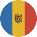 circle, flag, moldova