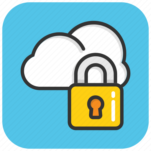Cloud computing, cloud lock, cloud protection, data privacy, internet security icon - Download on Iconfinder
