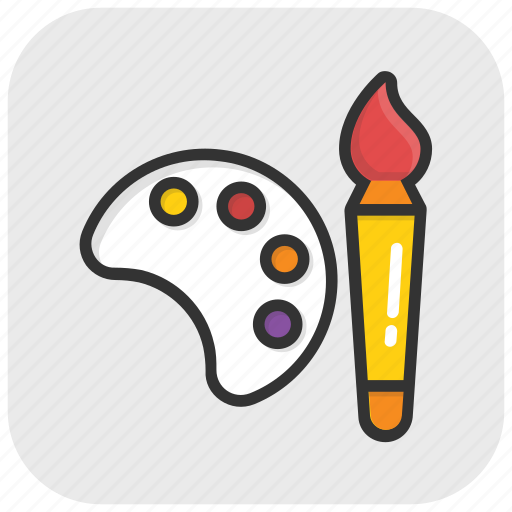 Art, art palette, artist, paint brush, painting icon - Download on Iconfinder