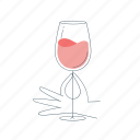 cocktail, wine, glass, beverage, alcohol, magnifying, drink