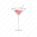 cocktail, glass, cocktails, tropical, beverage, drink, alcohol
