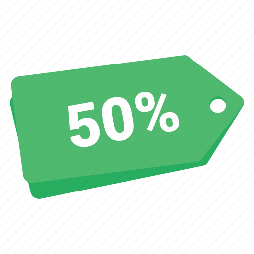 50, label, promotion, sale tag, discount 50, sale, tag icon - Download on Iconfinder