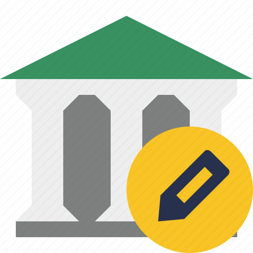 Bank, banking, building, business, edit, finance, money icon - Download on Iconfinder