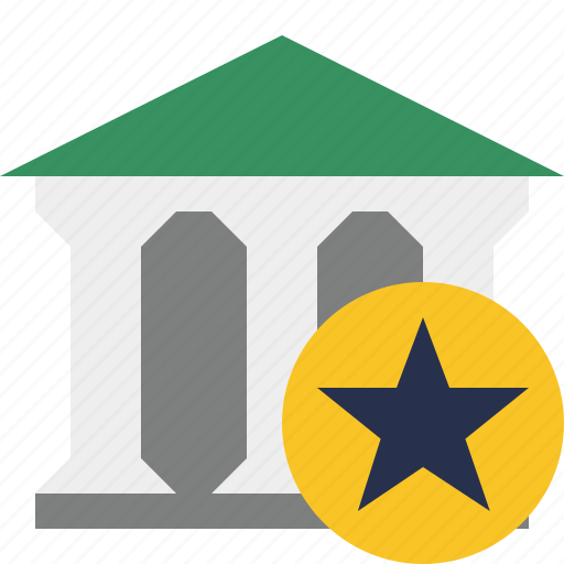 Bank, banking, building, business, finance, money, star icon - Download on Iconfinder