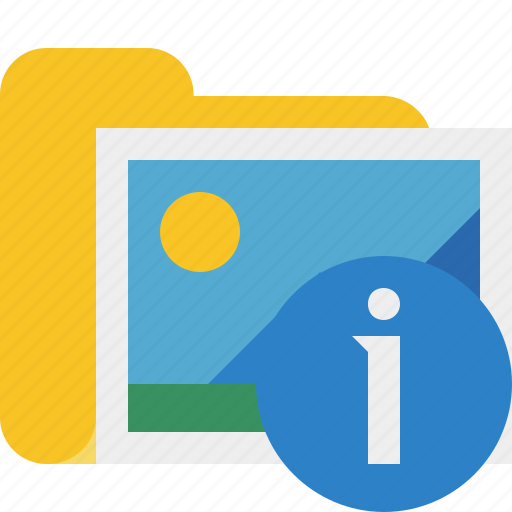 Folder, gallery, images, information, media, pictures icon - Download on Iconfinder