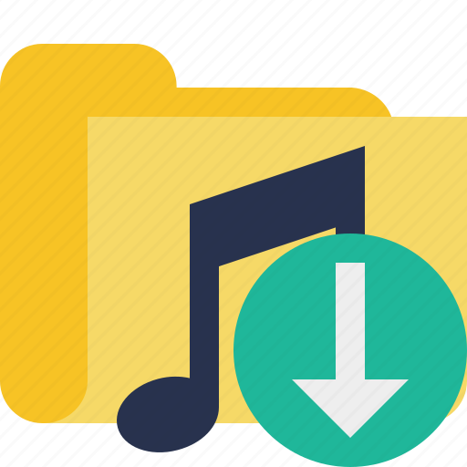 Audio, download, folder, media, music, songs icon - Download on Iconfinder