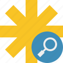 asterisk, password, pharmacy, search, star, yellow