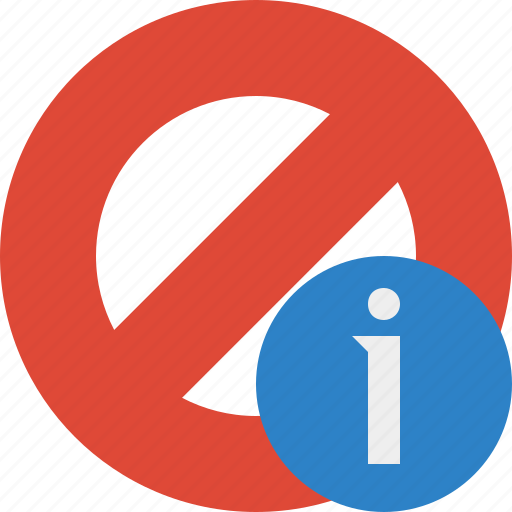 Block, cancel, information, lock, stop icon - Download on Iconfinder