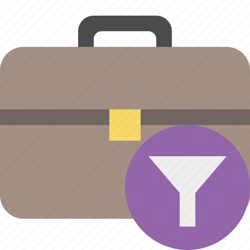 Bag, briefcase, business, filter, portfolio, suitcase, work icon - Download on Iconfinder