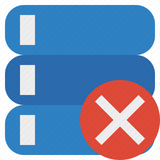 Cancel, data, database, server, storage icon - Download on Iconfinder