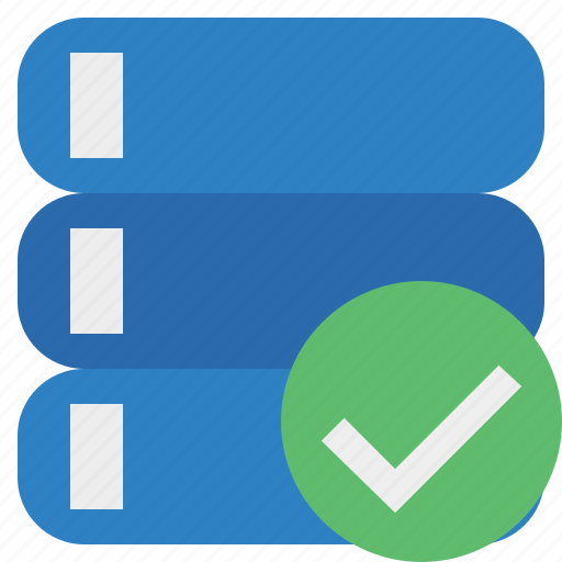 Data, database, ok, server, storage icon - Download on Iconfinder