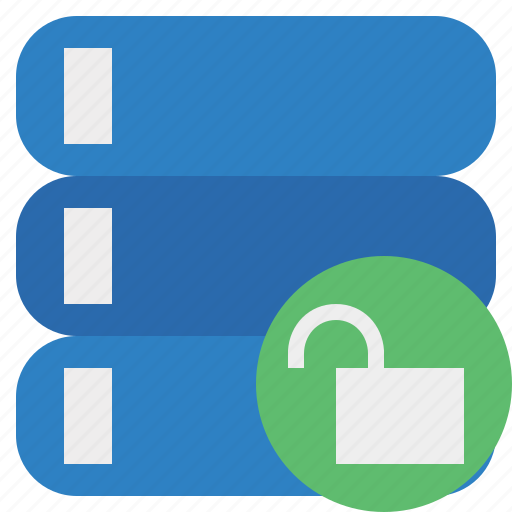 Data, database, server, storage, unlock icon - Download on Iconfinder