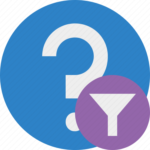 Faq, filter, help, question, support icon - Download on Iconfinder